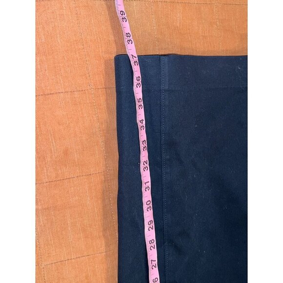 Tory Burch Navy Sleeveless Sheath Dress With Gold Button Accents & Back Zipper C - Picture 6 of 8